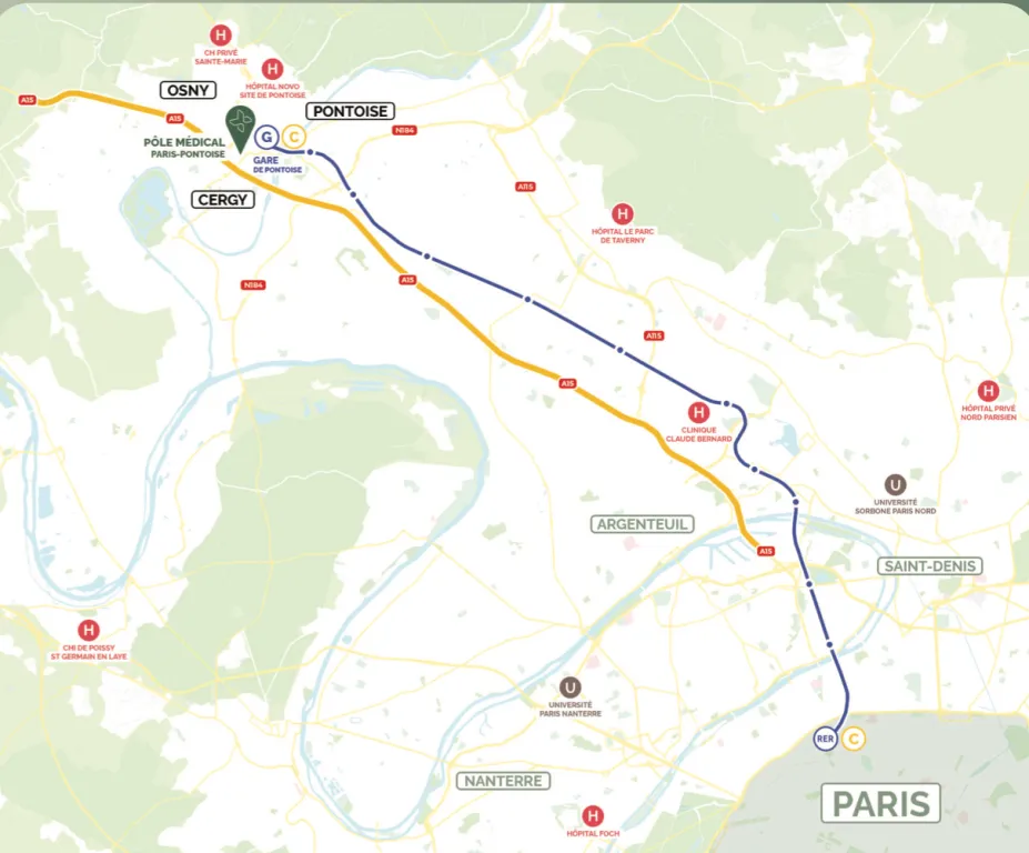 PÔLE MÉDICAL PARIS-PONTOISE : une nouvelle opportunité exceptionnelle d'installation en IDF. !